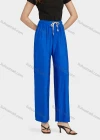Wholesale Women's Casual High Waist Drawstring Rib-Knit Plain Wide Leg Pants 2018# - Liuhuamall