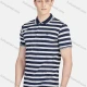 Wholesale Men's Casual Short Sleeve Slim Fit Striped Embroidery Polo Shirt Navy Clothing Wholesale Market Liuhua