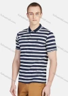 Wholesale Men's Casual Short Sleeve Slim Fit Striped Embroidery Polo Shirt - Liuhuamall