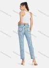 Wholesale Women's Casual Ripped High Waist Straight Leg Ankle Length Jean - Liuhuamall