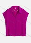 Wholesale Women's Casual Plain Necklace Included Top Leisure Regular Fit Shirt 8830# - Liuhuamall