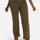 Women's Casual Houndstooth Jacquard Plain Drawstring High Waist Wide Leg Pants Coffee Clothing Wholesale Market -LIUHUA