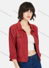 Wholesale Women's Fashion Lapel Ripped Button Down Plain Denim Jacket & Capris Pants Set - Liuhuamall