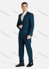 Wholesale Men's Formal Plain Single Breasted Pockets Slim Fit Lapel Blazer & Pant 2-Piece Suit Set - Liuhuamall