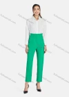 Wholesale Women's Casual Plain High Waist Straight Leg Pants - Liuhuamall