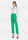 Wholesale Women's Casual Plain High Waist Straight Leg Pants - Liuhuamall