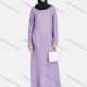 Wholesale Women's Vintage Islamic Muslim Long Sleeve Pockets Abaya Dress 1247# Purple Guangzhou Clothing Wholesale Market & Suppliers -LIUHUAMALL