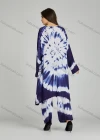 Wholesale Women's Folkloric African Tie Dye High Low Hem Long Sleeve Robe & Pants 2 Piece Sets ZRLK-100# - Liuhuamall