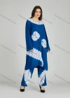 Wholesale Women's Folkloric African High Low Hem Long Sleeve Tie Dye Robe & Pants 2 Piece Sets ZRLK-101# - Liuhuamall