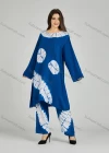 Wholesale Women's Folkloric African High Low Hem Long Sleeve Tie Dye Robe & Pants 2 Piece Sets ZRLK-101# - Liuhuamall
