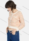 Wholesale Women's Casual Round Neck Button Down Sequin Long Sleeve Crop Sweater Knit Cardigan - Liuhuamall