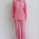 Women's Fashion Pleated Long Sleeve Loose Fit Shirt 2 Piece Set Pink Clothing Wholesale Market -LIUHUA