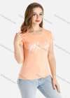 Wholesale Women's Casual Round Neck Short Sleeve Letter Print Tee - Liuhuamall