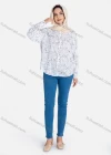Wholesale Women's Paisley Print Regular Fit Patch Pocket Button Down Casual Shirt Without Hijab - Liuhuamall