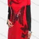 Wholesale Women's Casual Short Sleeve Turtleneck Butterfly Sequin Knit Tunic 337# 337# Clothing Wholesale Market Liuhua