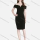 Wholesale Woman's Sexy Casual Off Shoulder Ruched Notched Plain Bodycon Dress 31# Clothing Wholesale Market Liuhua