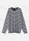 Wholesale Women's Casual Striped Round Neck Long Sleeve Tee - Liuhuamall