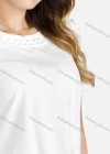 Wholesale Women's Casual Short Sleeve Pearl Decro Top & A Line Long Skirt Set - Liuhuamall
