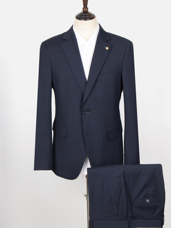 Men's Business Plain 2 Button Flap Pockets Blazer & Suit Pants 2-Piece Suit Sets X21528#, Clothing Wholesale Market -LIUHUA, MEN, Suit-Blazer