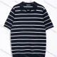 Wholesale Men's Casual Striped Short Sleeve Polo Shirt Black Clothing Wholesale Market Liuhua
