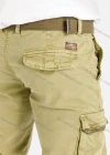 Wholesale Men's Casual Flap Pocket Zip Decor Plain Cargo Pant With Buckle Belt 9391# - Liuhuamall
