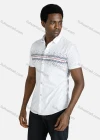 Wholesale Men's Casual Short Sleeve Abstract Print Button Down Shirt - Liuhuamall
