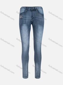 Wholesale Men's Casual Distressed High Waist Skinny Fit Ankle Length Jean YXNW-PTJS-05#, LIUHUA CLOTHING WHOLESALE