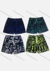 Wholesale Men's Casual Allover Letter Print Drawstring Beach Shorts 533# - Liuhuamall