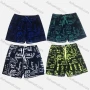 Wholesale Men's Casual Allover Letter Print Drawstring Beach Shorts 533# preview
