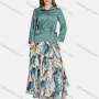 Wholesale Women's Casual Collared Rhinestone Button Front Lace Up Blouse 2-piece Set preview