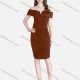 Wholesale Woman's Sexy Casual Off Shoulder Ruched Notched Plain Bodycon Dress 33# Clothing Wholesale Market Liuhua