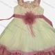 Wholesale Girls Lovely 3D Floral Appliques Ruched Tiered Ruffle Trim Cami Dress 16# Clothing Wholesale Market Liuhua