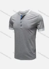 Wholesale Men's Casual Contrast Neck Plain Henley Shirt - Liuhuamall