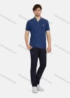 Wholesale Men's Casual Plain 100% Cotton Short Sleeve Labelled Polo Shirt 2215# - Liuhuamall
