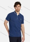 Wholesale Men's Casual Plain 100% Cotton Short Sleeve Labelled Polo Shirt 2215# - Liuhuamall