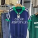 Wholesale Men's Casual Short Sleeve T-Shirt Sporty Design with Contrast Collar and Stripes 3627# Blue Clothing Wholesale Market Liuhua