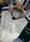 Wholesale Men's Casual Short Sleeve T-Shirt Sporty Design with Contrast Collar and Stripes 3627# - Liuhuamall