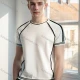 Wholesale Men's Athletic Fit T-Shirt - Modern Short-Sleeve Design with Contrast Piping 6201# White Clothing Wholesale Market Liuhua