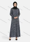 Wholesale Women's Casual Allover Print Long Sleeve Button Down Maxi Shirt Dress 1343# - Liuhuamall