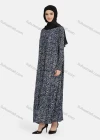 Wholesale Women's Casual Allover Print Long Sleeve Button Down Maxi Shirt Dress 1343# - Liuhuamall