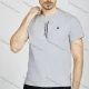 Wholesale Men's Letter Round Neck Short Sleeve Casual Slim Fit T-Shirt LY002# Gray Clothing Wholesale Market Liuhua