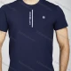 Wholesale Men's Letter Round Neck Short Sleeve Casual Slim Fit T-Shirt LY002# Blue Clothing Wholesale Market Liuhua
