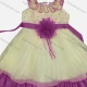 Wholesale Girls Lovely 3D Floral Appliques Ruched Tiered Ruffle Trim Cami Dress 59# Clothing Wholesale Market Liuhua