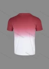 Wholesale Men's Casual Ombre Letter Print Round Neck Short Sleeve T Shirt - Liuhuamall