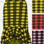 Wholesale Girls Casual Elastic Waist Plaid Ruffle Hem Knee Length Skirt preview