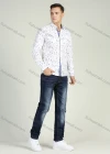 Wholesale Men's Long Sleeve Abstract Print Button Front Flap Pocket Casual Shirt - Liuhuamall