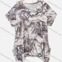 Wholesale Women's Casual Ink Painting Print Round Neck Short Sleeve Top preview