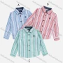 Wholesale Boys' Casual Collared Long Sleeve Striped Shirt preview