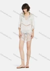 Wholesale Women's Casual Round Neck Bell Sleeve Hollow Out Plain Cover Up - Liuhuamall