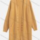 Wholesale Women's Casual Plain Long Sleeve Button Decor Patch Pocket Mid Length Knit Cardigan 2368# Brown Clothing Wholesale Market Liuhua